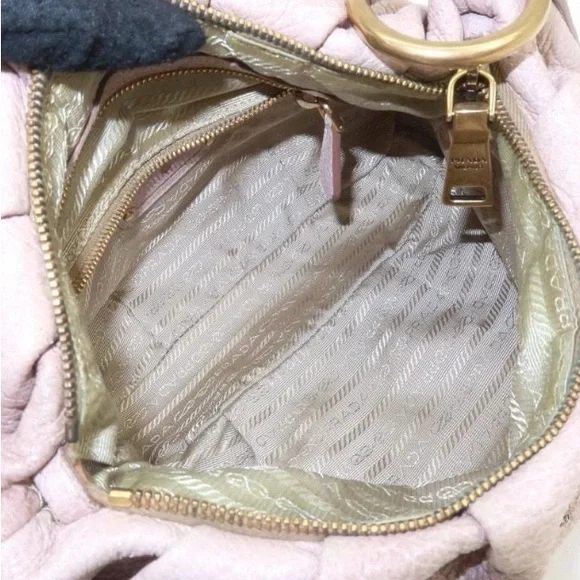 ✨💎PRADA💎✨Metallic Suede Hobo w/ Braided Strap w/ COA and Dustbag